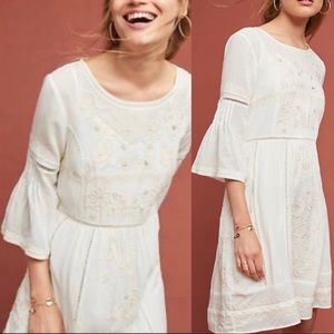Anthropologie Akemi + Kin Embroidered Tunic Dress
